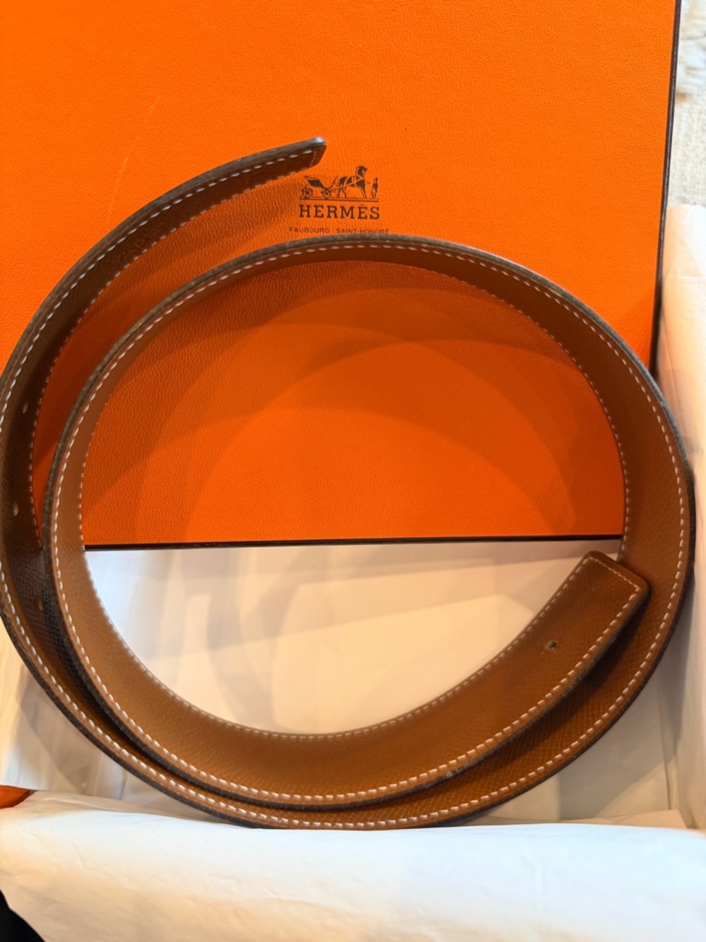Hermes Constance Reversible Belt - size 65